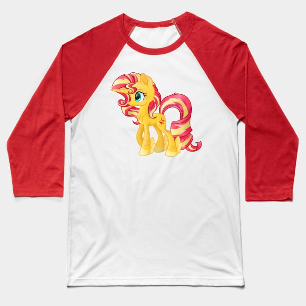 My Little Pony Sunset Shimmer Baseball T-Shirt by SketchedCrow